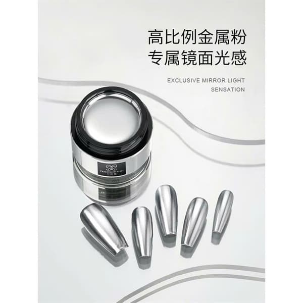 Sơn gel metan bạc kim loại Tricolor Fish chất lỏng