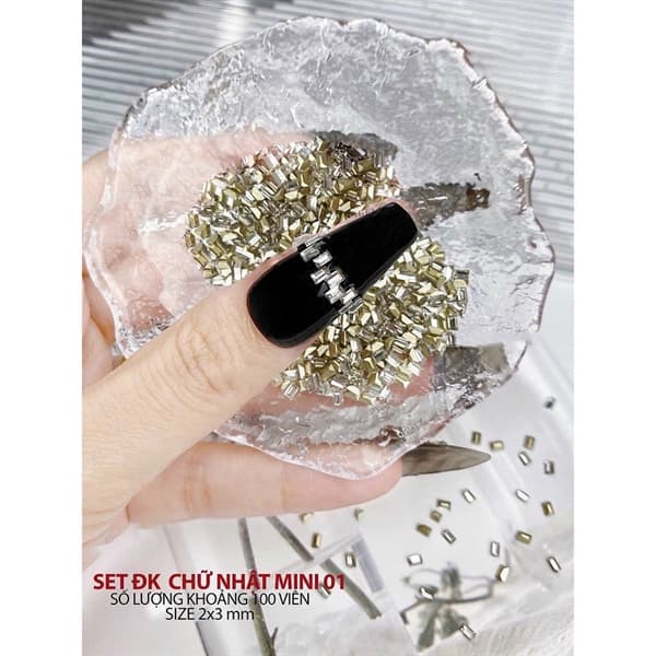 Set 100v đá chân nhọn SUPER mini màu trà