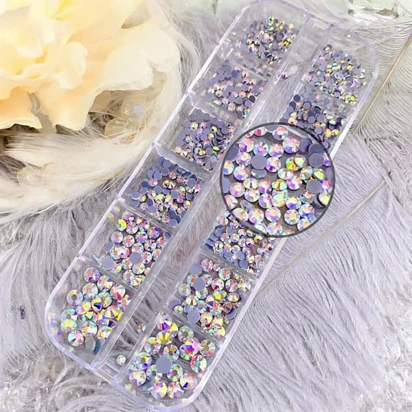 Khay đá chân lưới 12 ô 6 size màu AB